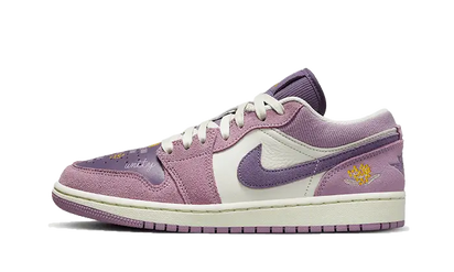 Air Jordan Air Jordan 1 Low Unity zielony-fioletowy - widok główny z boku | Saturaise.com