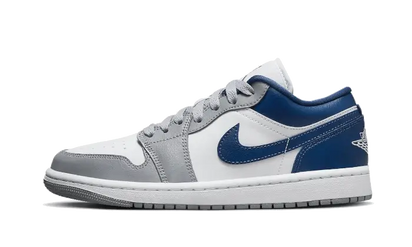 Air Jordan Air Jordan 1 Low White Grey Blue biały-niebieski - widok główny z boku | Saturaise.com