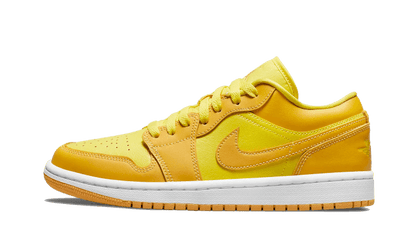 Air Jordan Air Jordan 1 Low Yellow Strike czarny-biały - widok główny z boku | Saturaise.com