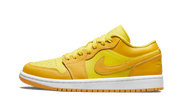 Air Jordan Air Jordan 1 Low Yellow Strike czarny-biały - widok główny z boku | Saturaise.com