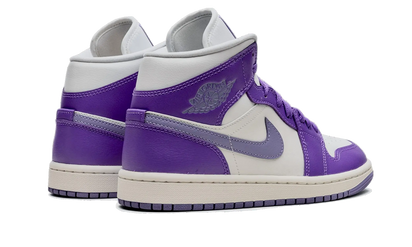 Buty Air Jordan Air Jordan 1 Mid Action Grape - widok z przodu - Rozmiary EU