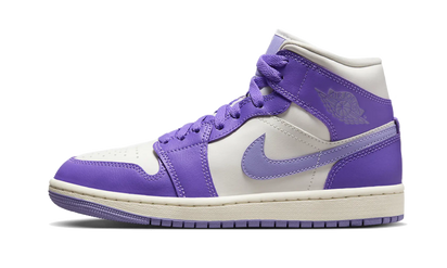 Air Jordan Air Jordan 1 Mid Action Grape czarny-biały - widok główny z boku | Saturaise.com