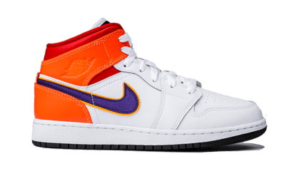 100% Oryginalne Air Jordan 1 Mid Alternate Multi-Color - widok z tyłu - 700.00 PLN