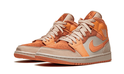 Kup oryginalne Air Jordan 1 Mid Apricot Orange DH4270-800 - widok z drugiego boku - Sneakersy