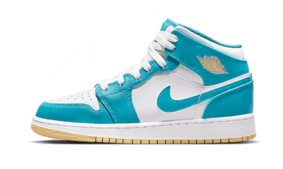Kup oryginalne Air Jordan 1 Mid Aquatone DQ8426-400 - widok z drugiego boku - Sneakersy