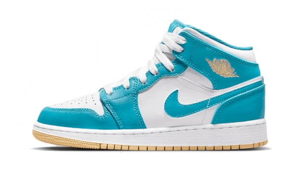 Air Jordan 1 Mid Aquatone - Kup oryginalne Air Jordan 1 Mid Aquatone DQ8426-400 - widok z drugiego boku - Sneakersy