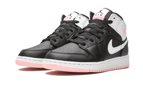 Air Jordan 1 Mid Arctic Pink Black - Kup oryginalne Air Jordan 1 Mid Arctic Pink Black 555112-061 - widok z drugiego boku - Sneakersy