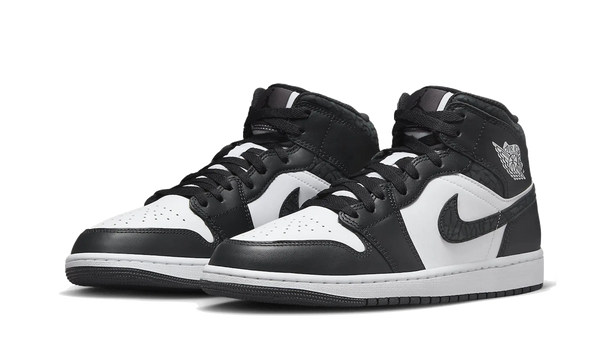 Air Jordan 1 Mid Black Elephant - Kup oryginalne Air Jordan 1 Mid Black Elephant FB9909-001 - widok z drugiego boku - Sneakersy