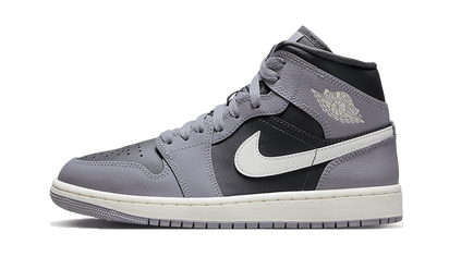 Air Jordan Air Jordan 1 Mid Cement Grey szaro-czarny - widok główny z boku | Saturaise.com