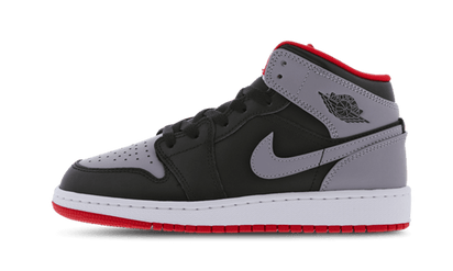 Air Jordan Air Jordan 1 Mid Cement Grey Red czerwono-czarny - widok główny z boku | Saturaise.com