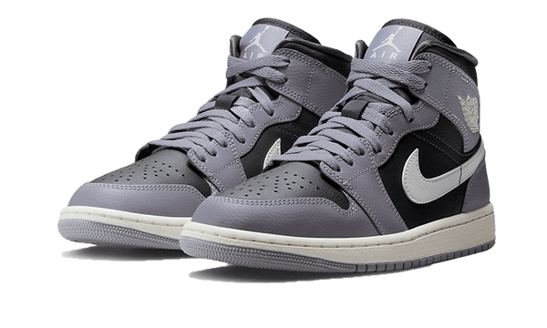 Air Jordan 1 Mid Cement Grey - Kup oryginalne Air Jordan 1 Mid Cement Grey BQ6472-022 - widok z drugiego boku - Sneakersy