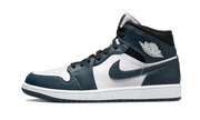 Air Jordan Air Jordan 1 Mid Dark Teal czarny-biały - widok główny z boku | Saturaise.com