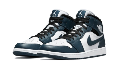 Kup oryginalne Air Jordan 1 Mid Dark Teal 554724-411 - widok z drugiego boku - Sneakersy