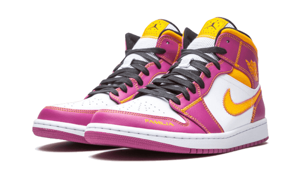 Air Jordan 1 Mid Dia de los Muertos - Kup oryginalne Air Jordan 1 Mid Dia de los Muertos DC0350-100 - widok z drugiego boku - Sneakersy