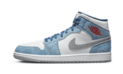 Air Jordan Air Jordan 1 Mid French Blue Fire Red biały-czerwony - widok główny z boku | Saturaise.com
