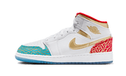 Air Jordan Air Jordan 1 Mid UNC to Chicago biało-czerwony - widok główny z boku | Saturaise.com