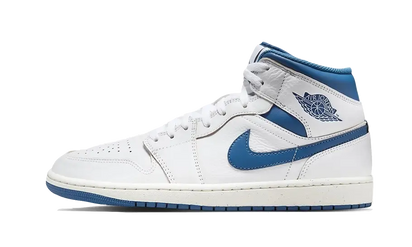 Air Jordan Air Jordan 1 Mid Industrial Blue czarny-biały - widok główny z boku | Saturaise.com