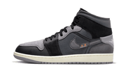 Air Jordan Air Jordan 1 Mid Inside Out Black czarny-szary - widok główny z boku | Saturaise.com