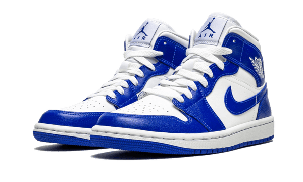Air Jordan 1 Mid Kentucky Blue - Kup oryginalne Air Jordan 1 Mid Kentucky Blue BQ6472-104 - widok z drugiego boku - Sneakersy