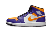 Air Jordan Air Jordan 1 Mid Lakers (2022) czarny-biały - widok główny z boku | Saturaise.com