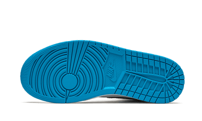 100% Oryginalne Air Jordan 1 Mid Laser Blue - widok z tyłu - 2450.00 PLN