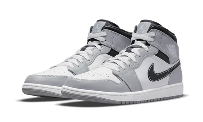 Kup oryginalne Air Jordan 1 Mid Light Smoke Grey Anthracite 554724-078 - widok z drugiego boku - Sneakersy