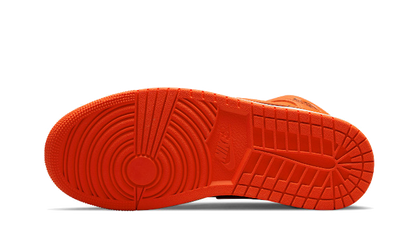 Buty Air Jordan Air Jordan 1 Mid Orange Black - widok z przodu - Rozmiary EU