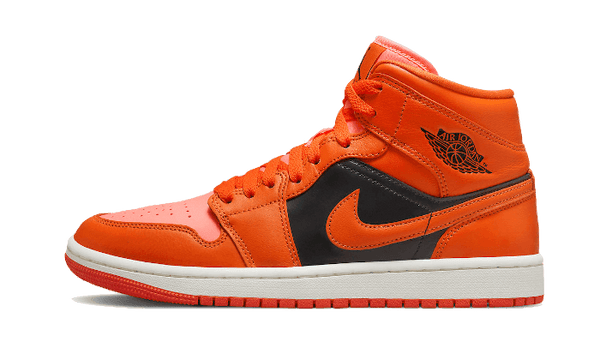 Air Jordan 1 Mid Orange Black