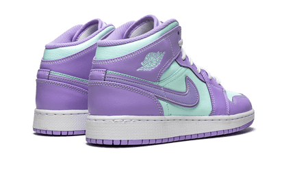 Buty Air Jordan Air Jordan 1 Mid Purple Aqua - widok z przodu - Rozmiary EU