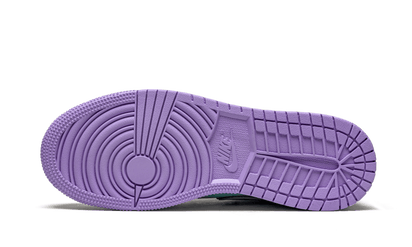 100% Oryginalne Air Jordan 1 Mid Purple Aqua - widok z tyłu - 1100.00 PLN