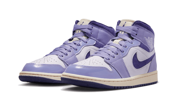 Air Jordan 1 Mid Purple Chenille - Kup oryginalne Air Jordan 1 Mid Purple Chenille DZ3745-500 - widok z drugiego boku - Sneakersy