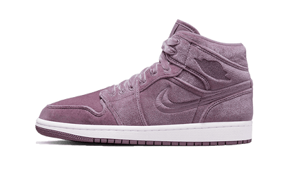 Air Jordan Air Jordan 1 Mid SE Purple Velvet biały-czerwony - widok główny z boku | Saturaise.com