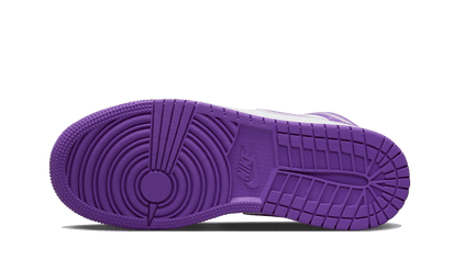 Buty Air Jordan Air Jordan 1 Mid Purple Venom - widok z przodu - Rozmiary EU