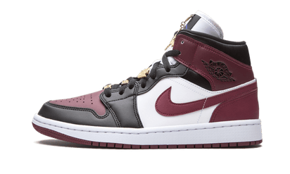 Air Jordan Air Jordan 1 Mid SE Black Dark Beetroot czarny-biały - widok główny z boku | Saturaise.com