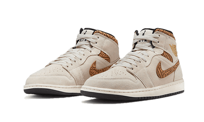 Kup oryginalne Air Jordan 1 Mid SE Brown Elephant DZ4129-102 - widok z drugiego boku - Sneakersy