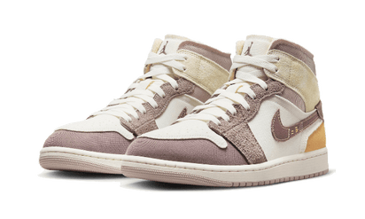 Kup oryginalne Air Jordan 1 Mid SE Craft Sail Taupe Haze DM9652-102 - widok z drugiego boku - Sneakersy