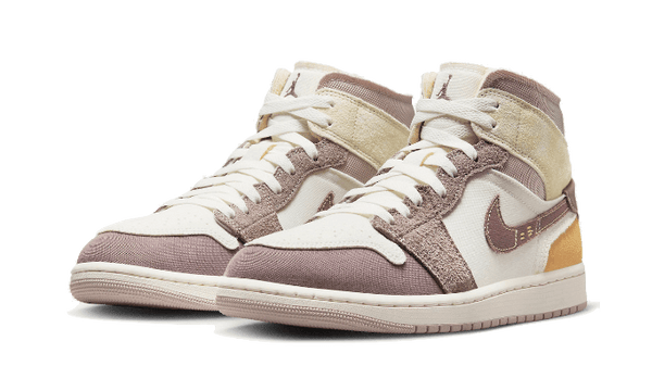 Air Jordan 1 Mid SE Craft Sail Taupe Haze - Kup oryginalne Air Jordan 1 Mid SE Craft Sail Taupe Haze DM9652-102 - widok z drugiego boku - Sneakersy