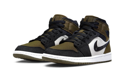 Kup oryginalne Air Jordan 1 Mid SE Light Olive DV0427-301 - widok z drugiego boku - Sneakersy