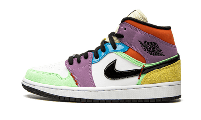 Air Jordan Air Jordan 1 Mid SE Lightbulb czarny-biały - widok główny z boku | Saturaise.com