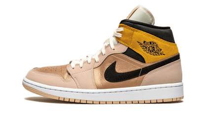 Air Jordan Air Jordan 1 Mid SE Particle Beige czarny-czerwony - widok główny z boku | Saturaise.com