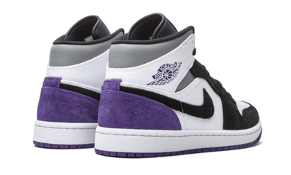 Buty Air Jordan Air Jordan 1 Mid SE Varsity Purple - widok z przodu - Rozmiary EU