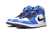 Kup oryginalne Air Jordan 1 Mid Signal Blue 555112-401 - widok z drugiego boku - Sneakersy