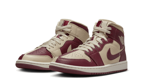 Air Jordan 1 Mid Split Beach Cherrywood Red - Kup oryginalne Air Jordan 1 Mid Split Beach Cherrywood Red DR0501-200 - widok z drugiego boku - Sneakersy