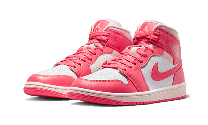 Kup oryginalne Air Jordan 1 Mid Strawberries And Cream BQ6472-186 - widok z drugiego boku - Sneakersy