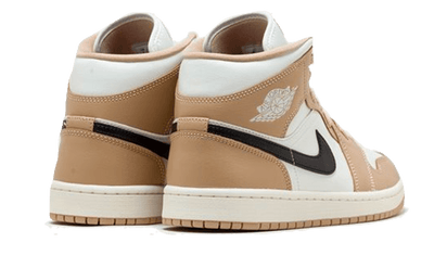 Buty Air Jordan Air Jordan 1 Mid Tan Black - widok z przodu - Rozmiary EU