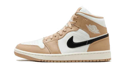 Air Jordan Air Jordan 1 Mid Tan Black czarny-biały - widok główny z boku | Saturaise.com