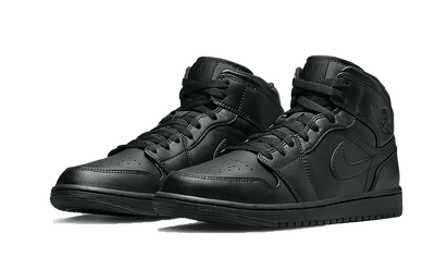 Kup oryginalne Air Jordan 1 Mid Triple Black (2022) 554724-093 - widok z drugiego boku - Sneakersy