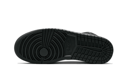 Buty Air Jordan Air Jordan 1 Mid Triple Black (2022) - widok z przodu - Rozmiary EU