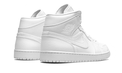 Buty Air Jordan Air Jordan 1 Mid Triple White (2020) - widok z przodu - Rozmiary EU