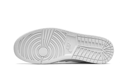 100% Oryginalne Air Jordan 1 Mid Triple White (2020) - widok z tyłu - 750.00 PLN